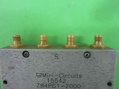 MINI CIRCUITS POWER SPLITTER ZB4PCI-2000 FREQUENCY RF MICROWAVE BIN#50
