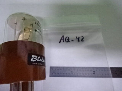 ANTIQUE QUARTZ RADIO CRYSTAL BLILEY ELECTRIC COLLINS 1 MHz GLASS FREQUENCY AQ-42