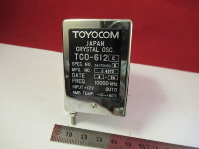 TOYOCOM 10 MHz QUARTZ PRECISION FREQUENCY STANDARD OSCILLATOR AS IS &13-A-17