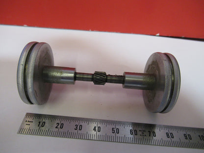 ANTIQUE BAUSCH LOMB SET OF KNOBS MICROSCOPE PART AS PICTURED S3-B-39