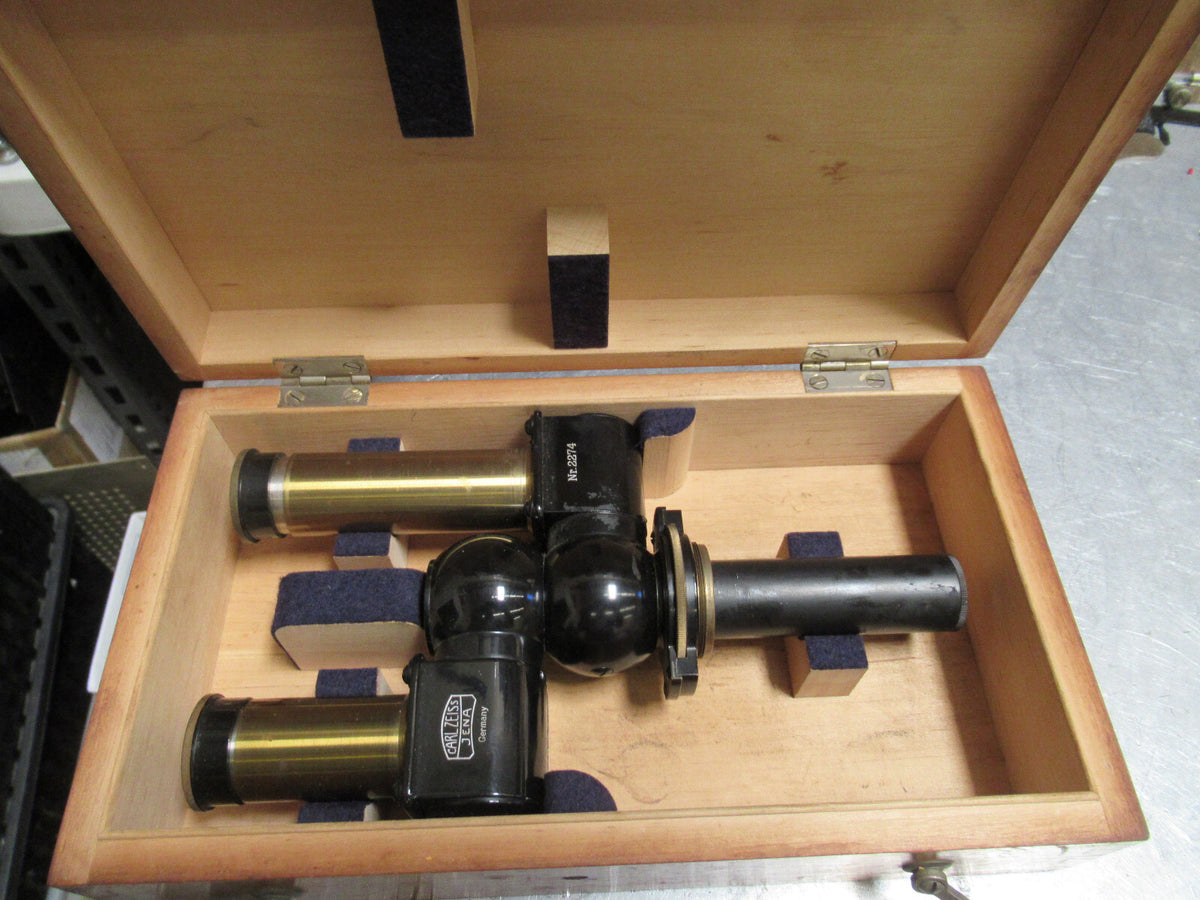 VERY RARE CARL ZEISS BINOCULAR HEAD VINTAGE MICROSCOPE PART AS PICTURED &99
