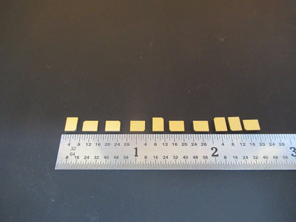 Lot Quartz Y-cut Piezoelectric Blanks Gold Plated Ultrasonic Sensor