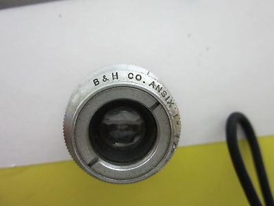 MICROSCOPE OBJECTIVE + IRIS B&H USA OPTICS BIN#G5-H-22