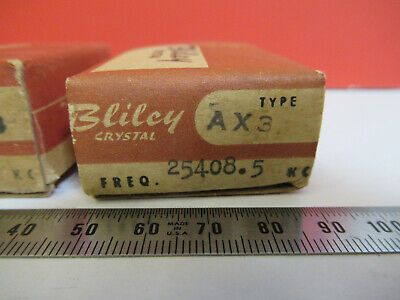 BLILEY ELECTRIC AX3 QUARTZ CRYSTALS PAIR ORIGINAL BOX RADIO AS PICTURED &B2-A-40