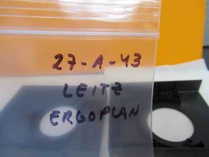 LEITZ ERGOPLAN PLASTIC COVER HEAD BINOCULAR MICROSCOPE PART AS PICTURED &27-A-43