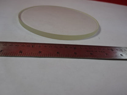 MICROSCOPE PART GLASS SPECIMEN STAGE OPTICS AS IS #B8-A-06