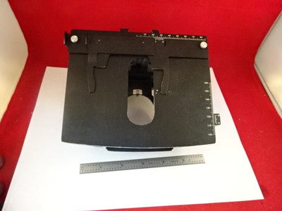 MICROSCOPE PART REICHERT MICROSTAR SPECIMEN TABLE STAGE MICROMETER BIN#L8-A-03