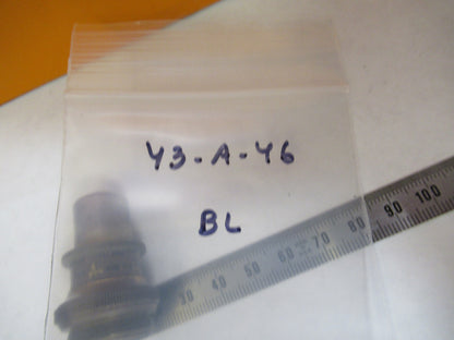 ANTIQUE BRASS BAUSCH LOMB OBJECTIVE 1/12 MICROSCOPE PART AS PICTURED Y3-A-46