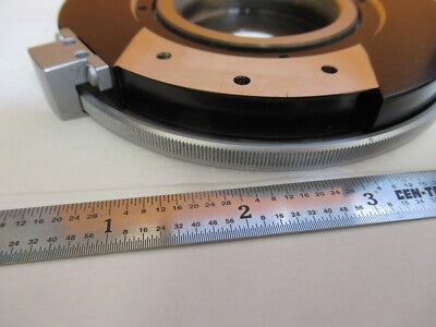 LEITZ WEZTLAR POLARIZATION STAGE ROTABLE TABLE MICROSCOPE AS PICTURED &A3-B-02
