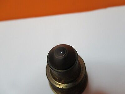 ANTIKES BAUSCH LOMB MESSINGOBJEKTIV 1/8 MIKROSKOPTEIL WIE ABGEBILDET &amp;17-A-74