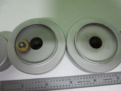 MICROSCOPE PART POLYVAR REICHERT LEICA SET OF KNOBS LOT 4 EA AS IS BIN#S6-12