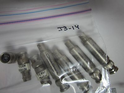 LOT 7 EA TERMINATIONS + MINI CIRCUITS CAT-6 ATTENUATORS AS IS BIN#J3-14
