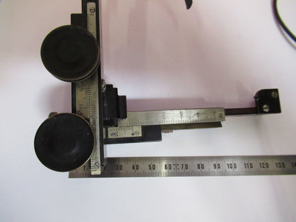 BAUSCH LOMB XY STAGE CLIPS SPECIMEN MICROSCOPE PART AS PICTURED Y4-A-48