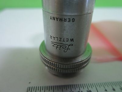 MIKROSKOPTEIL OBJEKTIV LEITZ DEUTSCHLAND 10X P OPTICS AS IS BIN#K7-F-18