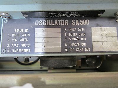 RACAL ENGLAND MA259F SULZER QUARTZ FREQUENCY STANDARD  RARE  AS IS BIN#TA-2