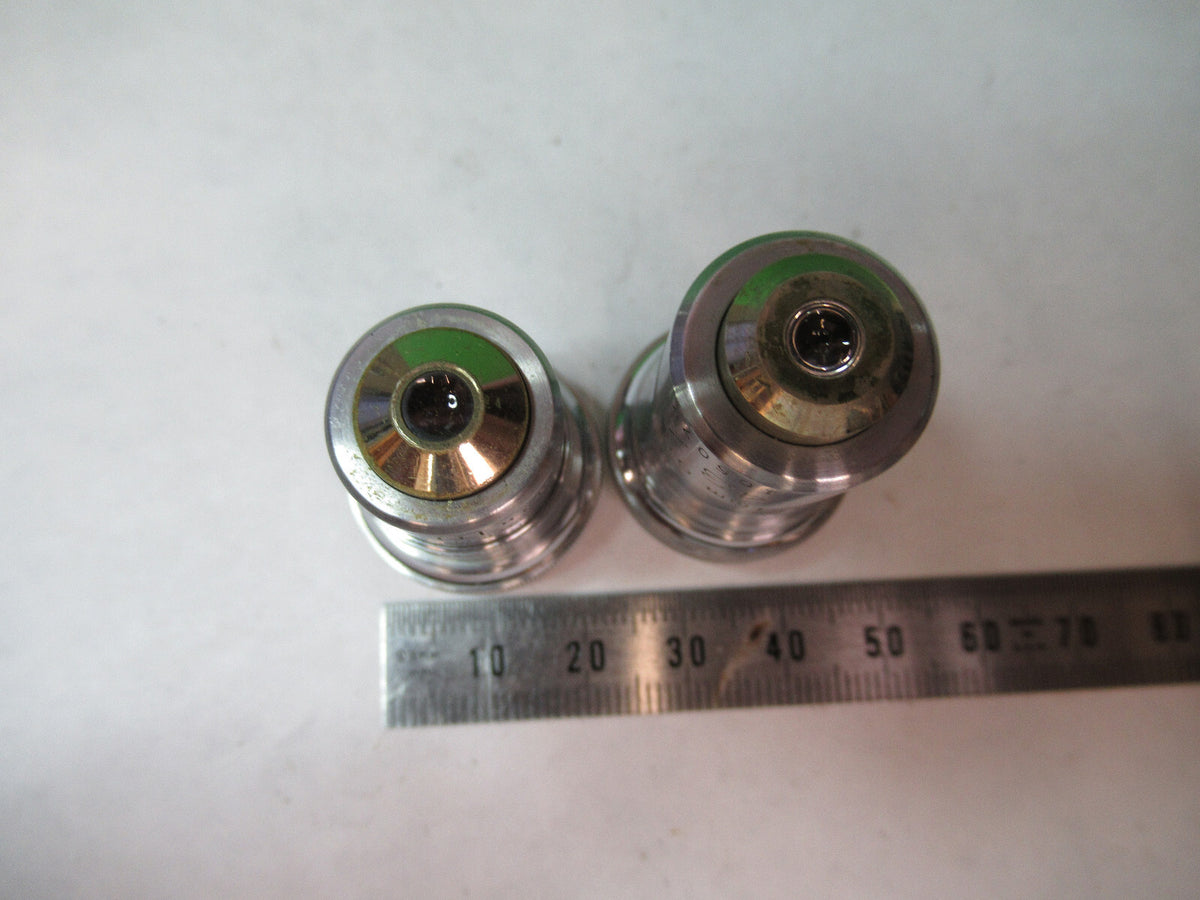 OBJECTIVE LOT BAUSCH LOMB 10X 43X OPTICS MICROSCOPE PART AS PICTURED X2-A-87