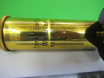 ANTIQUE BRASS LEITZ GERMANY TUBUS NOSEPIECE MICROSCOPE PART AS PICTURED V3-A-34