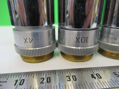 BAUSCH LOMB LOT INDUSTRIAL OBJECTIVE MICROSCOPE PART AS PICTURED A2-FD-10