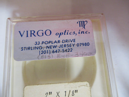 OPTICAL LENS FLAT FUSED SILICA LASER OPTICS AS PICTURED T7-A-74