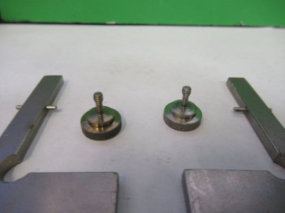 OLYMPUS CLIPS STAGE SPECIMEN MICROSCOPE PART AS PICTURED V8-B-42