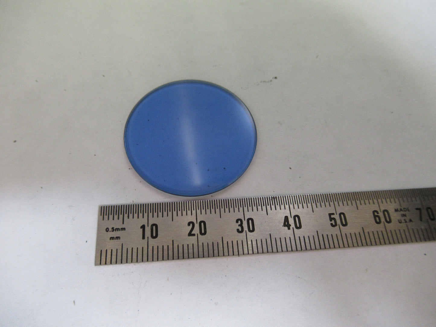 Glass Blue Filter for Antique Emil Busch A.g. Microscope Part