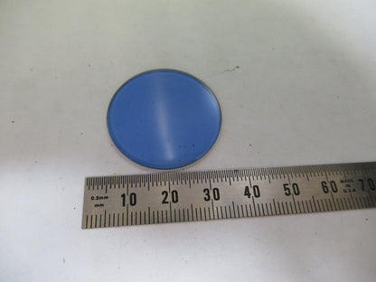 Glass Blue Filter for Antique Emil Busch A.g. Microscope Part