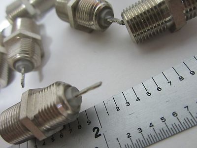 LOT 10 EA RF CABLE CONNECTOR TYPES AS IS BIN#J2-24