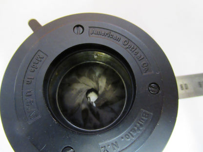 ANTIQUE AO SPENCER CONDENSER + IRIS MICROSCOPE PART AS PICTURED X6-A-12