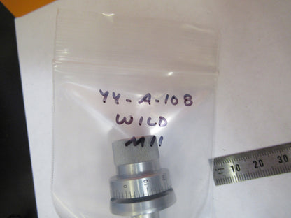 WILD HEERBRUGG SWISS M11 MICRO KNOBS MICROSCOPE PART OPTICS AS PICTURED Y4-A-108