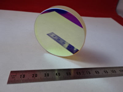 OPTICAL FLAT ZERODUR 75mm DIA DICHROIC MIRROR 1/10 wave LASER OPTICS &6-A-42
