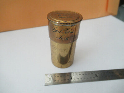 Carl Zeiss AG Jena 4mm Empty Brass Objective Can Microscope