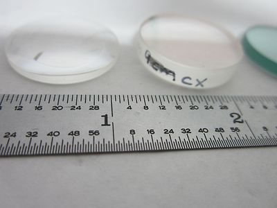 OPTICAL LOT 4 EA LENSES & FILTER GLASS LASER OPTICS AS IS BIN#L5-39