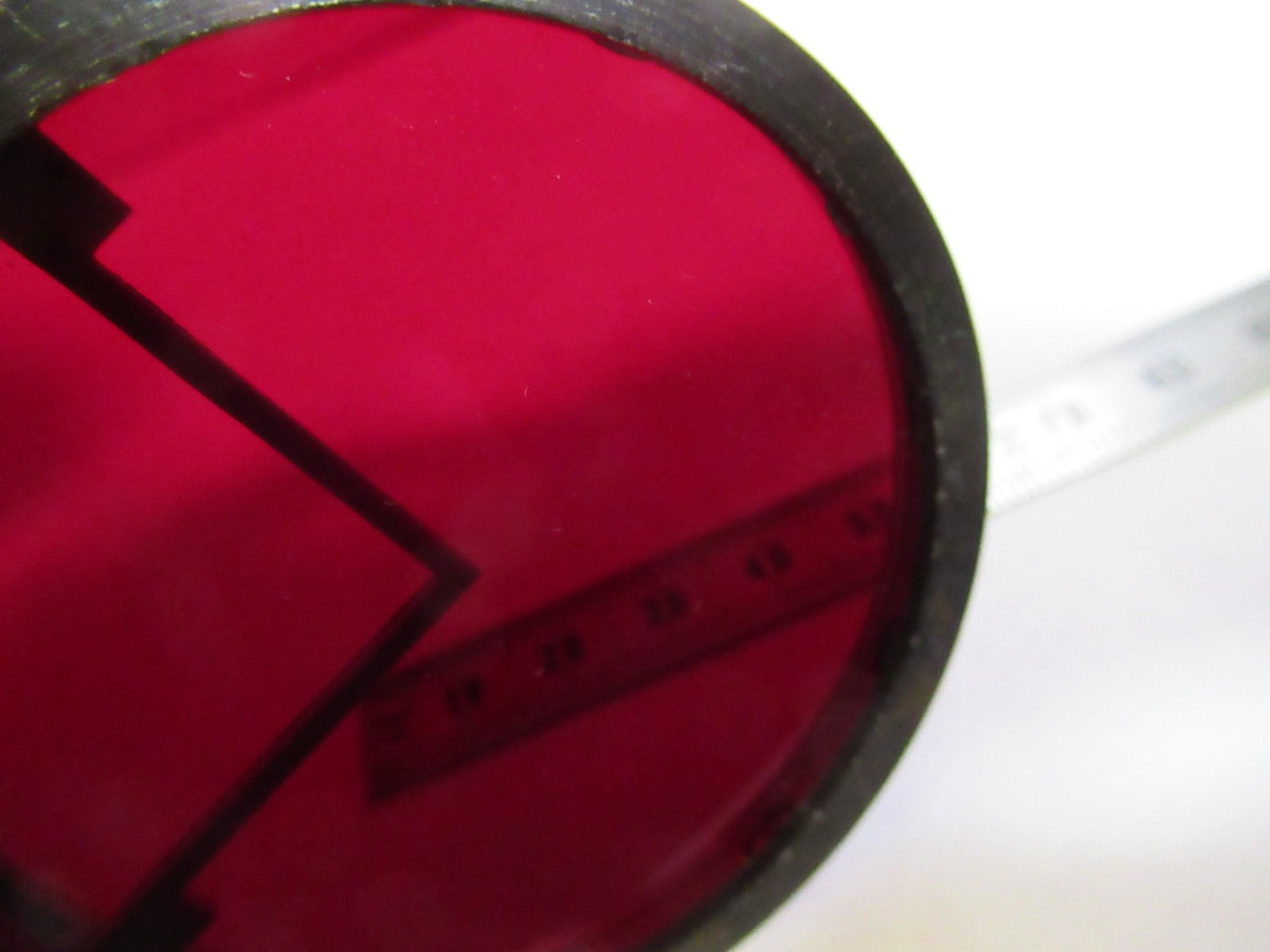 Rare Optical Mil Spec Device Red Dark Filter Laser Optics