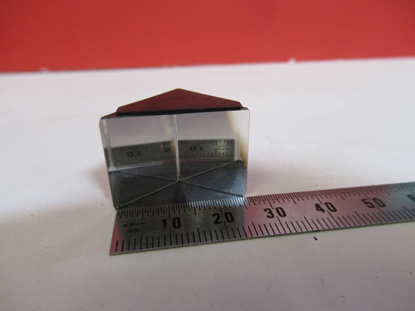 OLYMPUS JAPAN HEAD GLASS PRISM OPTICS MICROSCOPE PART AS PICTURED T9-A-57