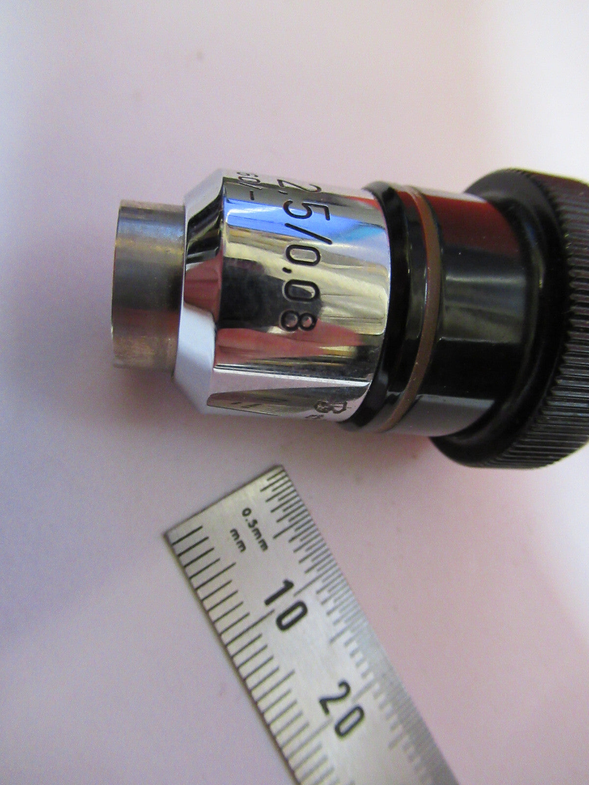 ZEISS GERMANY 2.5X /160 OBJECTIVE MICROSCOPE PART AS PICTURED F8-C-28