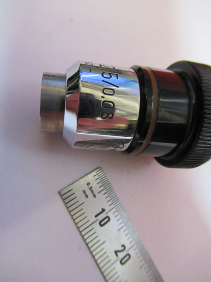 ZEISS GERMANY 2.5X /160 OBJECTIVE MICROSCOPE PART AS PICTURED F8-C-28