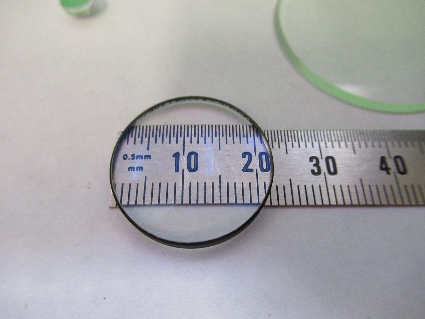 OPTICAL GLASS LENSES + MINI MIRROR LOT OPTICS AS PICTURED U8-A-61