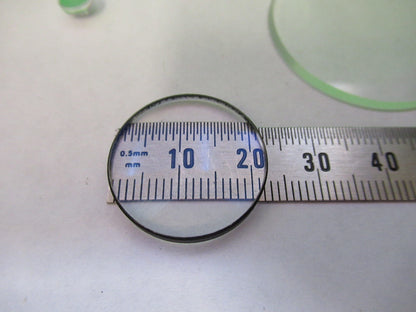 OPTICAL GLASS LENSES + MINI MIRROR LOT OPTICS AS PICTURED U8-A-61