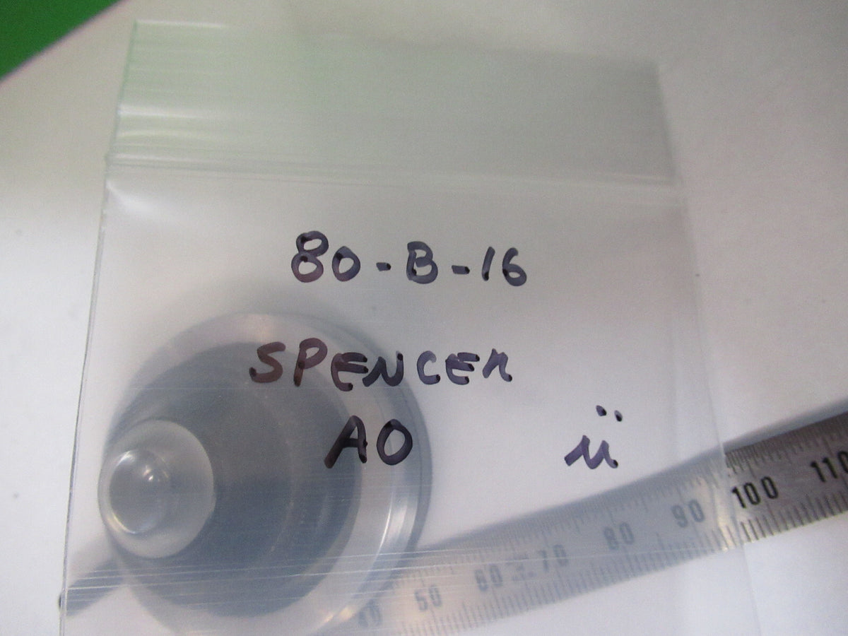 SPENCER AO ANTIQUE CONDENSER +IRIS OPTICS MICROSCOPE PART AS PICTURED 80-B-16