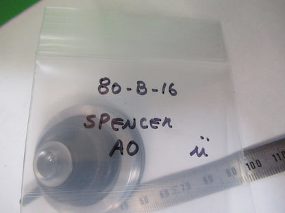 SPENCER AO ANTIQUE CONDENSER +IRIS OPTICS MICROSCOPE PART AS PICTURED 80-B-16