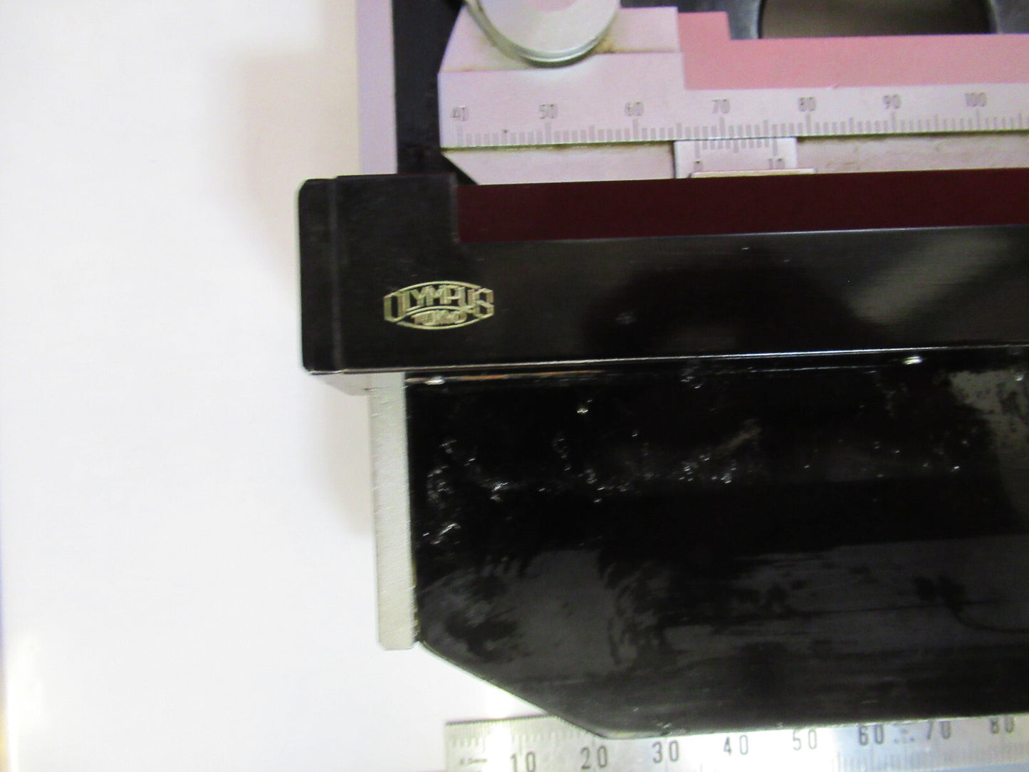 OLYMPUS JAPAN XY STAGE TABLE CLIPS MICROSCOPE PART AS PICTURED T9-A-20