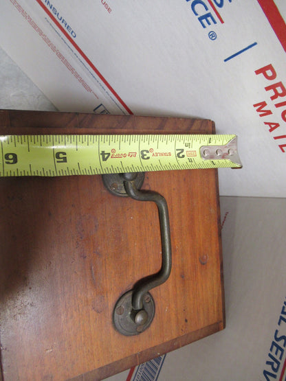 ANTIQUE WOOD CONTAINER EMPTY CROUCH LONDON SCOPE MICROSCOPE PART AS PICTURED TA5
