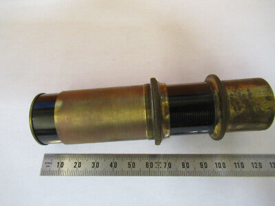 Antique Bausch & Lomb Tubus Brass Microscope Part Optics