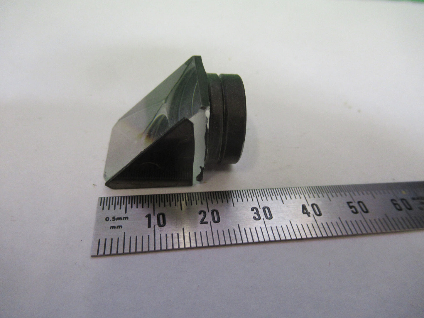 BAUSCH LOMB GLASS PRISM OPTICS MICROSCOPE PART AS PICTURED &G2-A-92