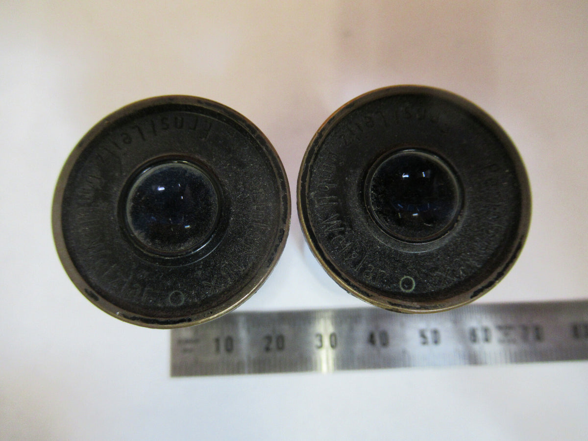 Antique Ernst Leitz Eyepiece 10X Pair Microscope Part