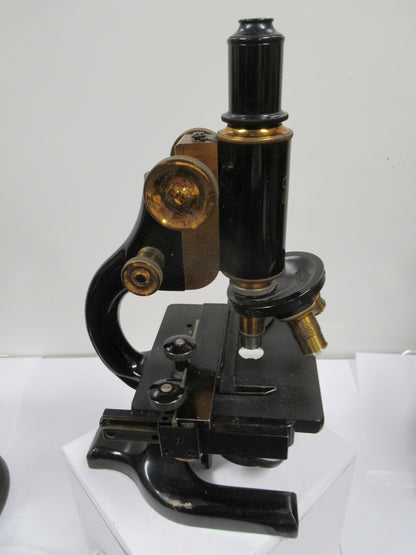 ANTIQUE BRASS SPENCER 1926 circa MICROSCOPE as shown OPTICS #LOBBY