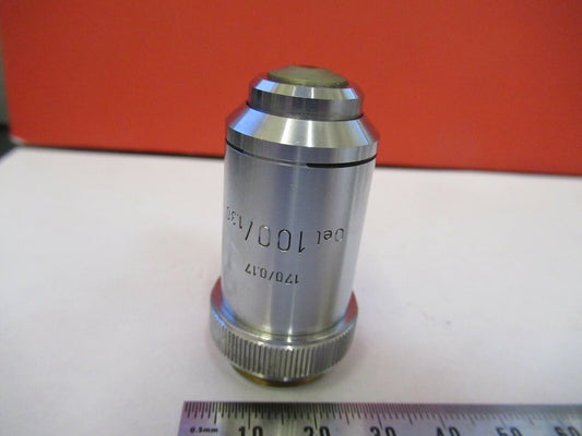 Ernst Leitz Wetzlar Objective 100X /170 Lens Microscope Part