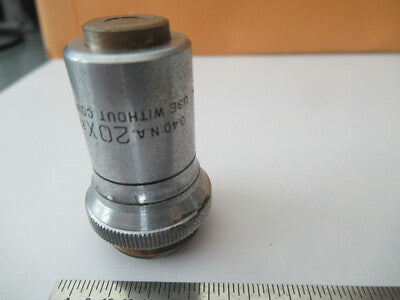 Bausch & Lomb 20X /215 Objective Lens Microscope Part