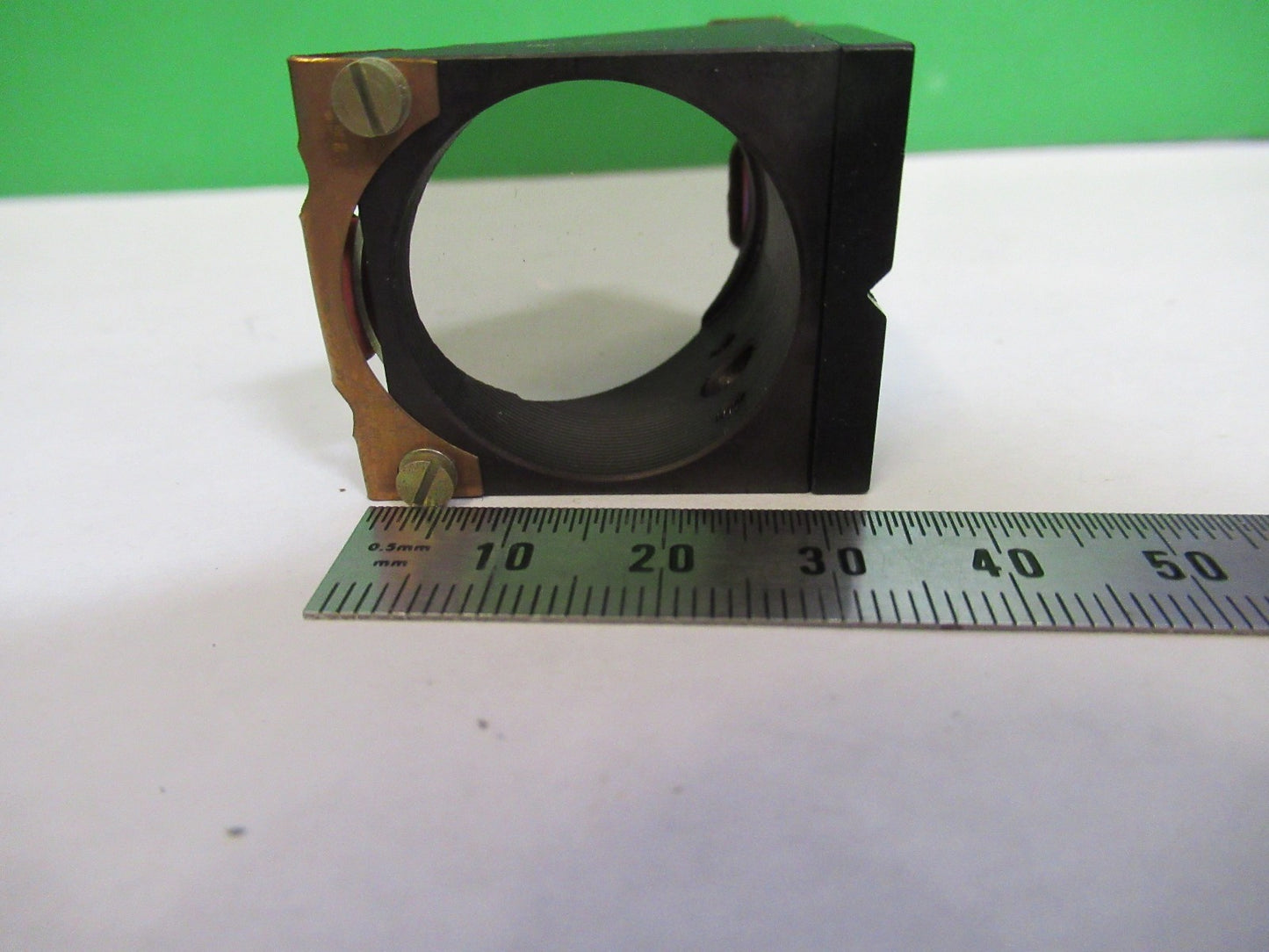 AUS JENA GERMANY BEAM SPLITTER OPTICS MICROSCOPE PART AS PICTURED T2-A-35