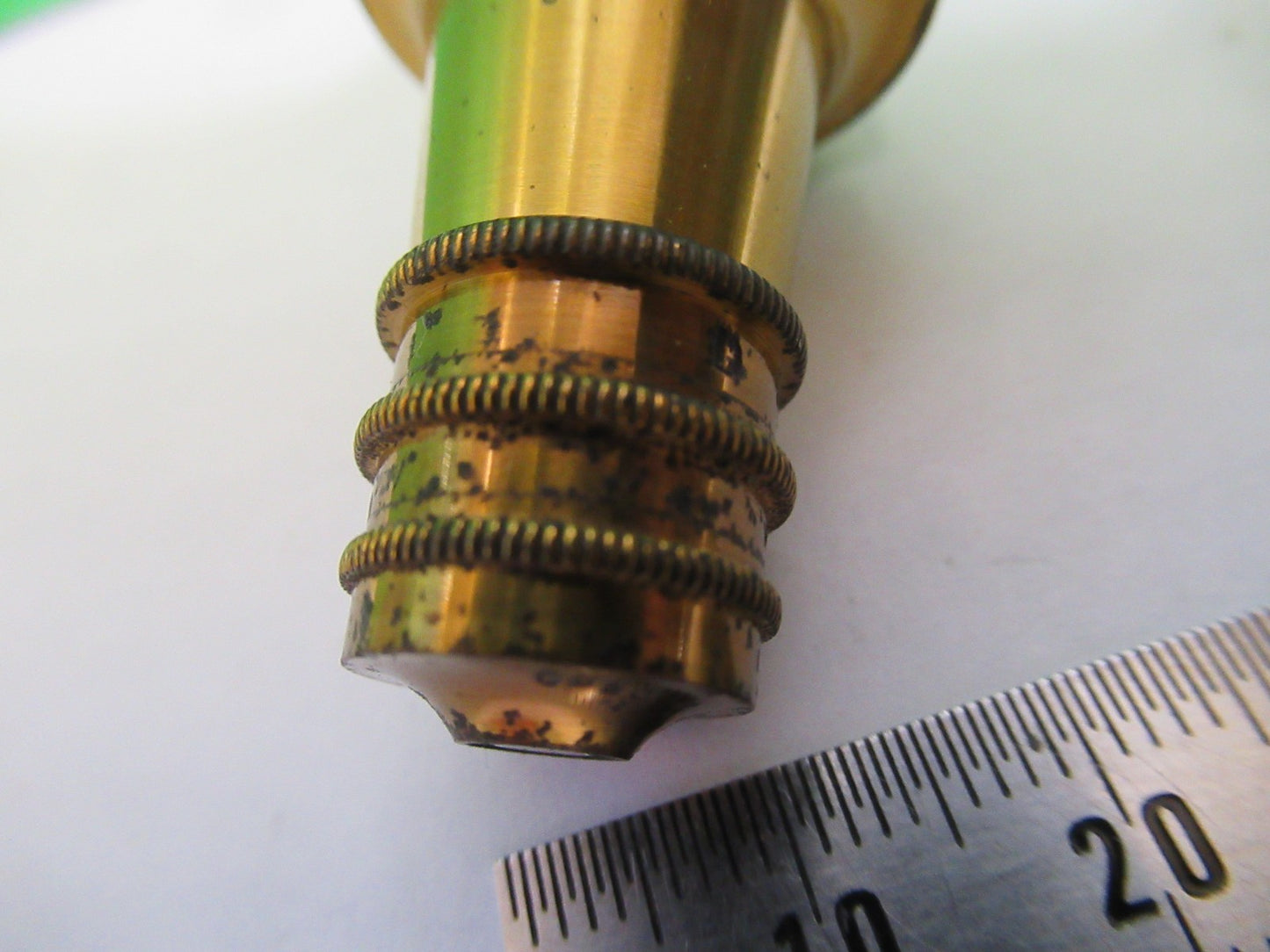 ANTIQUE BRASS OBJECTIVE CARL ZEISS 1900's RARE OPTICS MICROSCOPE PART F3-B-17
